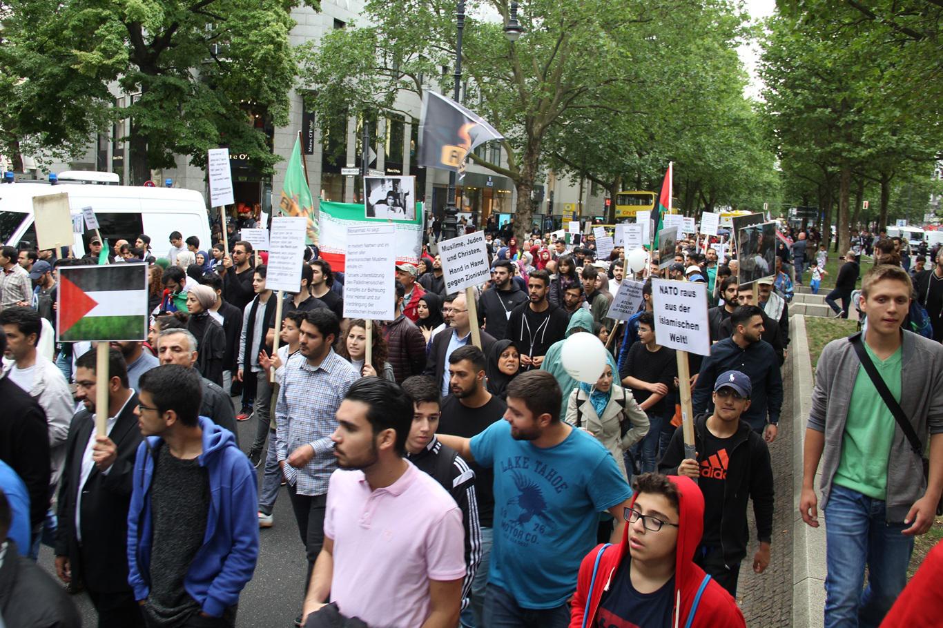 Berlin'de 'Dünya Kudüs Günü' etkinliğinde siyonist provokasyon